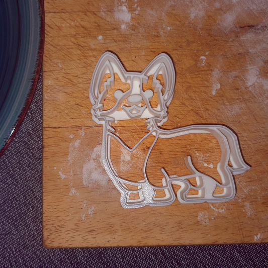 Corgi Dog themed cookie/treat cutter