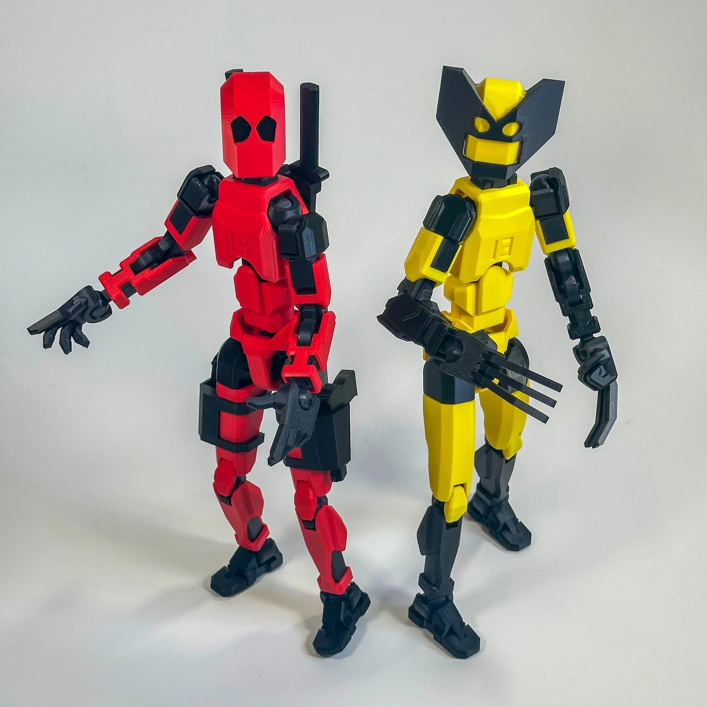 Deadpool & Wolverine Dummy 13 Posable Articulated 3D Printed Action Figures